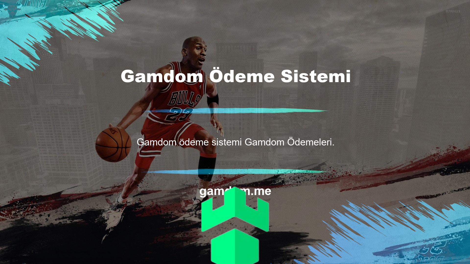 Gamdom ödemeleri, sistemin temel işlevselliği sayesinde, güvenilir bir ortama erişmede sorunlarınız olmayacaktır
